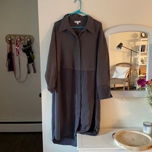 Button-up Shift Dress